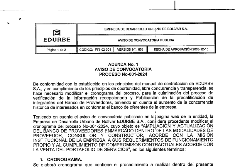 ADENDA 1 CONVOCATORIA1